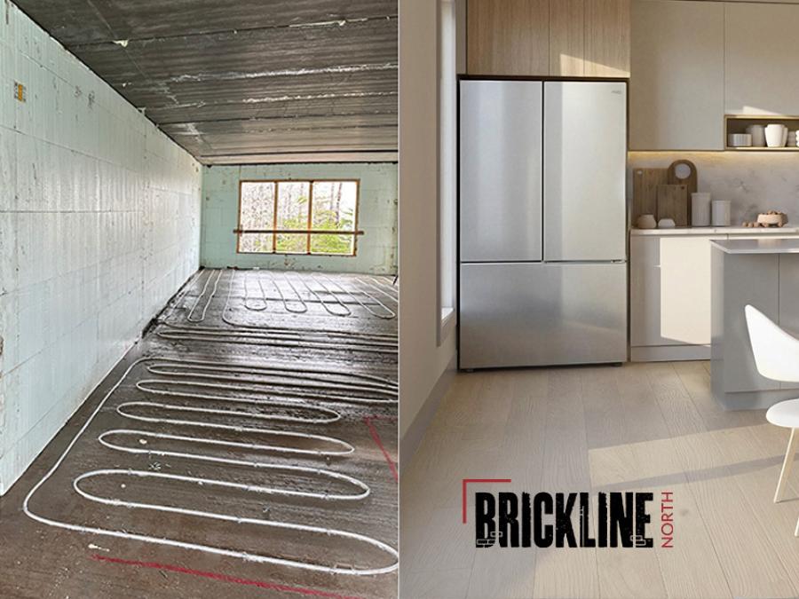 Heated flooring in Brickline North